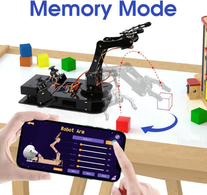 ACEBOTT QD022 4 DOF Programmable Robot Arm Kit for Beginners and Teens Compatible With Arduino