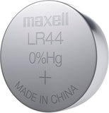 Maxell LR44 1.5V Micro Alkaline Coin Battery (Pack Of 1)