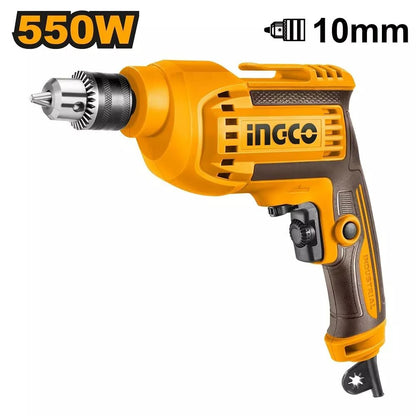 INGCO ED55038 Electric Drill Machine 550W 10 mm Chuck with Forward & Reverse Rotation