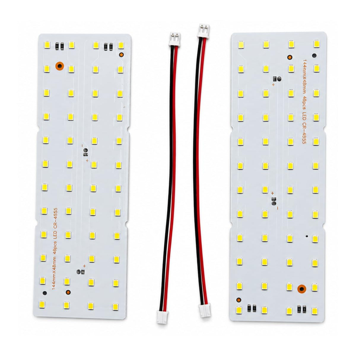 Lithophane LED Backlight Panel, Warm White, 5V, 48 LEDs, 144 × 48 mm (Pack of 2)
