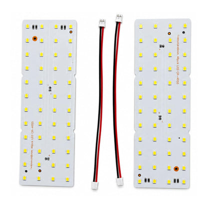Lithophane LED Backlight Panel, Warm White, 5V, 48 LEDs, 144 × 48 mm (Pack of 2)