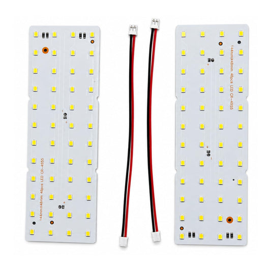 Lithophane LED Backlight Panel, Warm White, 5V, 48 LEDs, 144 × 48 mm (Pack of 2)