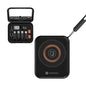 Portronics POR-3147 Smartpod 3 in 1 Wireless Charger with Multifunctional Cable & Cleaning Kit (Black)