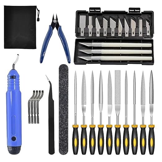 3D Print Tool Kit Accessories 32 Pcs Includes Debur Tool, Cleaning, Finishing and Printing Tool