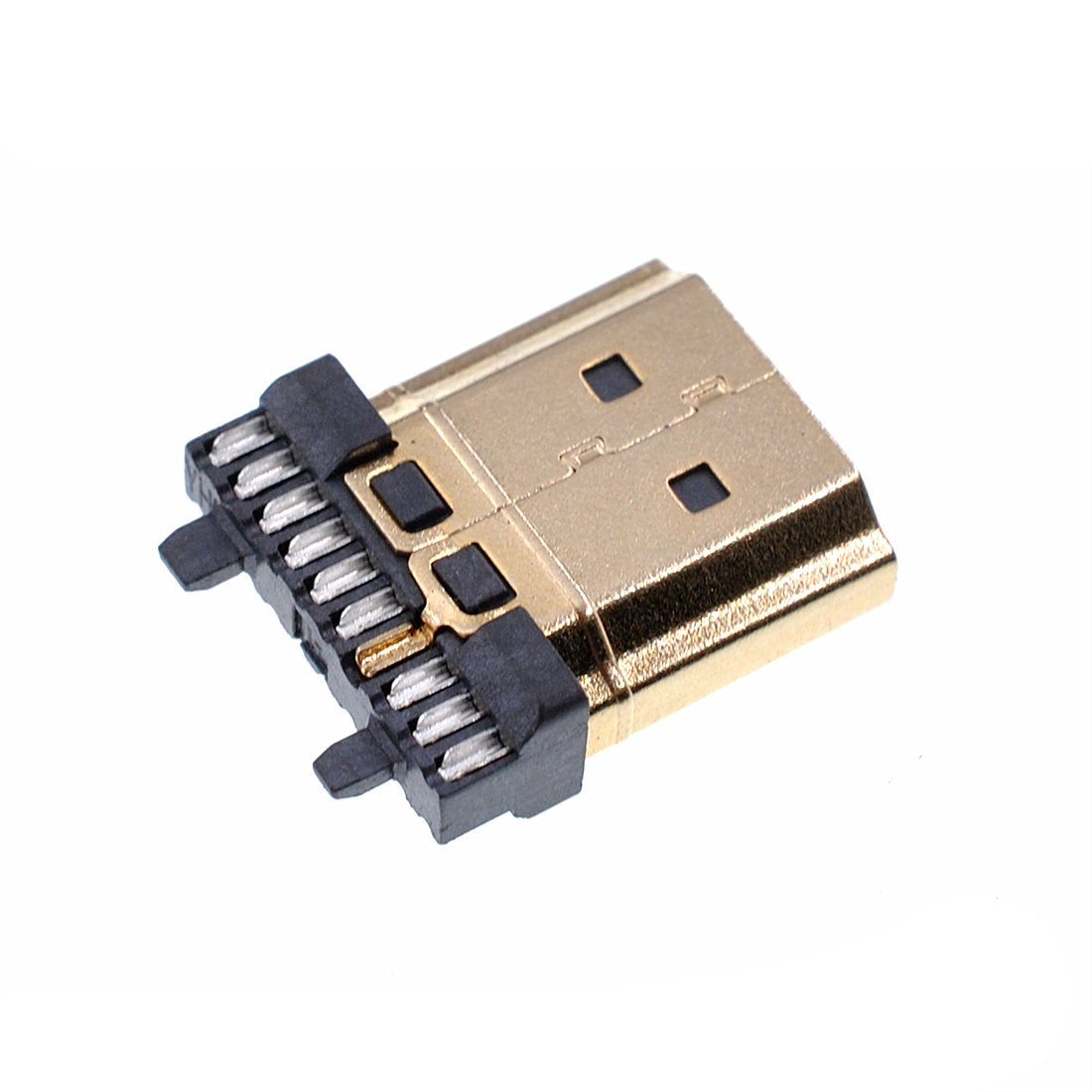 HDMI Gold Plated HDMI A Type 19 Pin Male Plug HDMI Connector with Dust Cap & Wire Clip