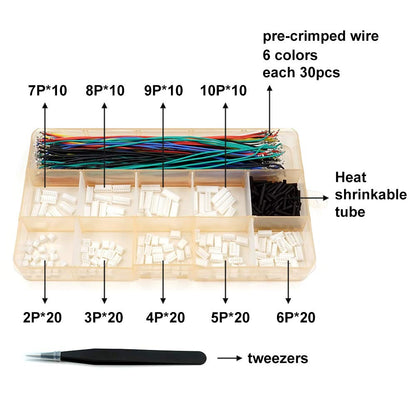 MX1.25 Connectors and Pre-Crimped Silicone 15cm Wire Compatible with Pixhawk