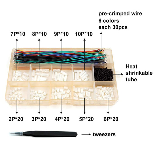 MX1.25 Connectors and Pre-Crimped Silicone 15cm Wire Compatible with Pixhawk