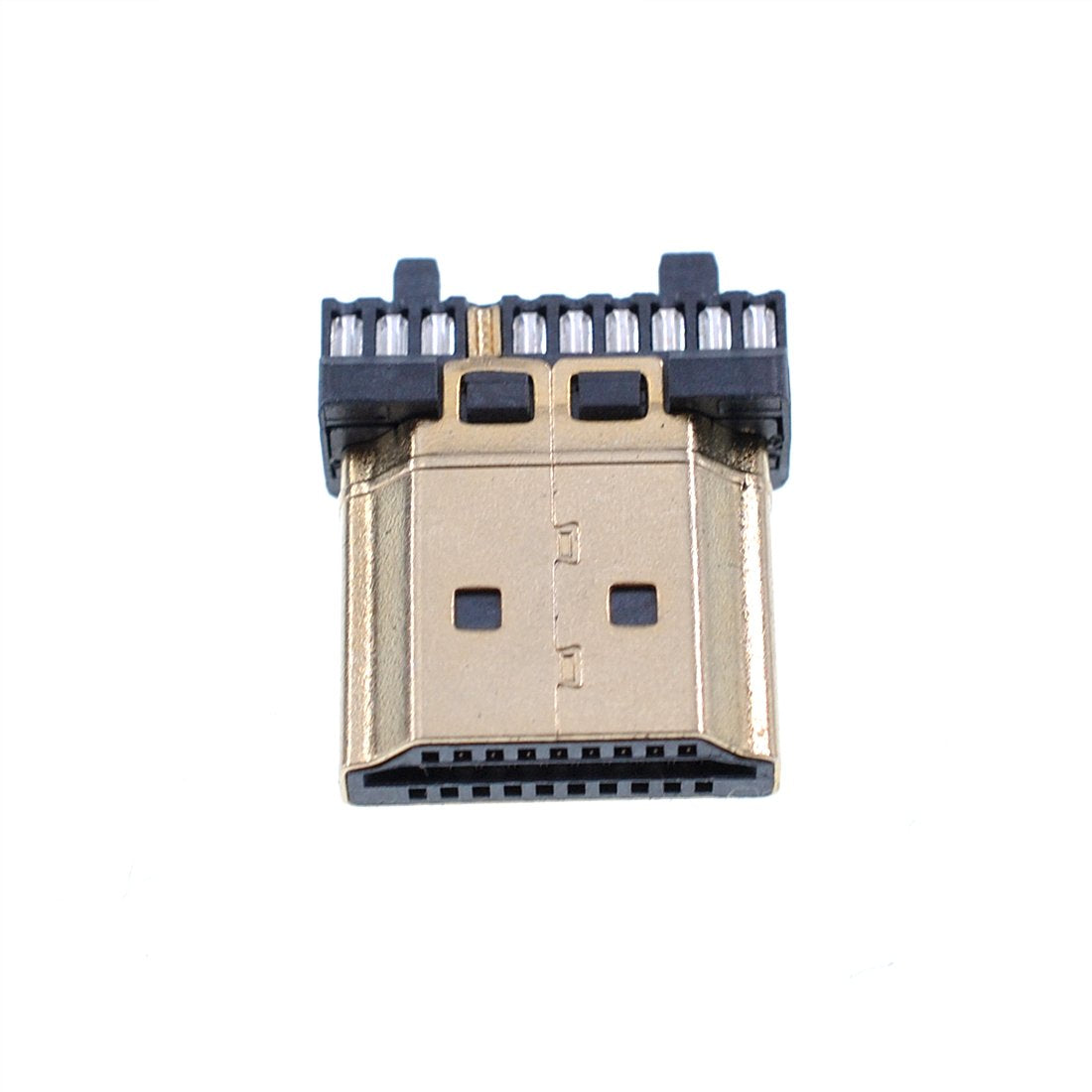 HDMI Gold Plated HDMI A Type 19 Pin Male Plug HDMI Connector with Dust Cap & Wire Clip