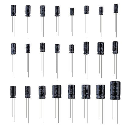 88 PCS Assorted Electrolytic Capacitor with Durable Plastic Storage Box