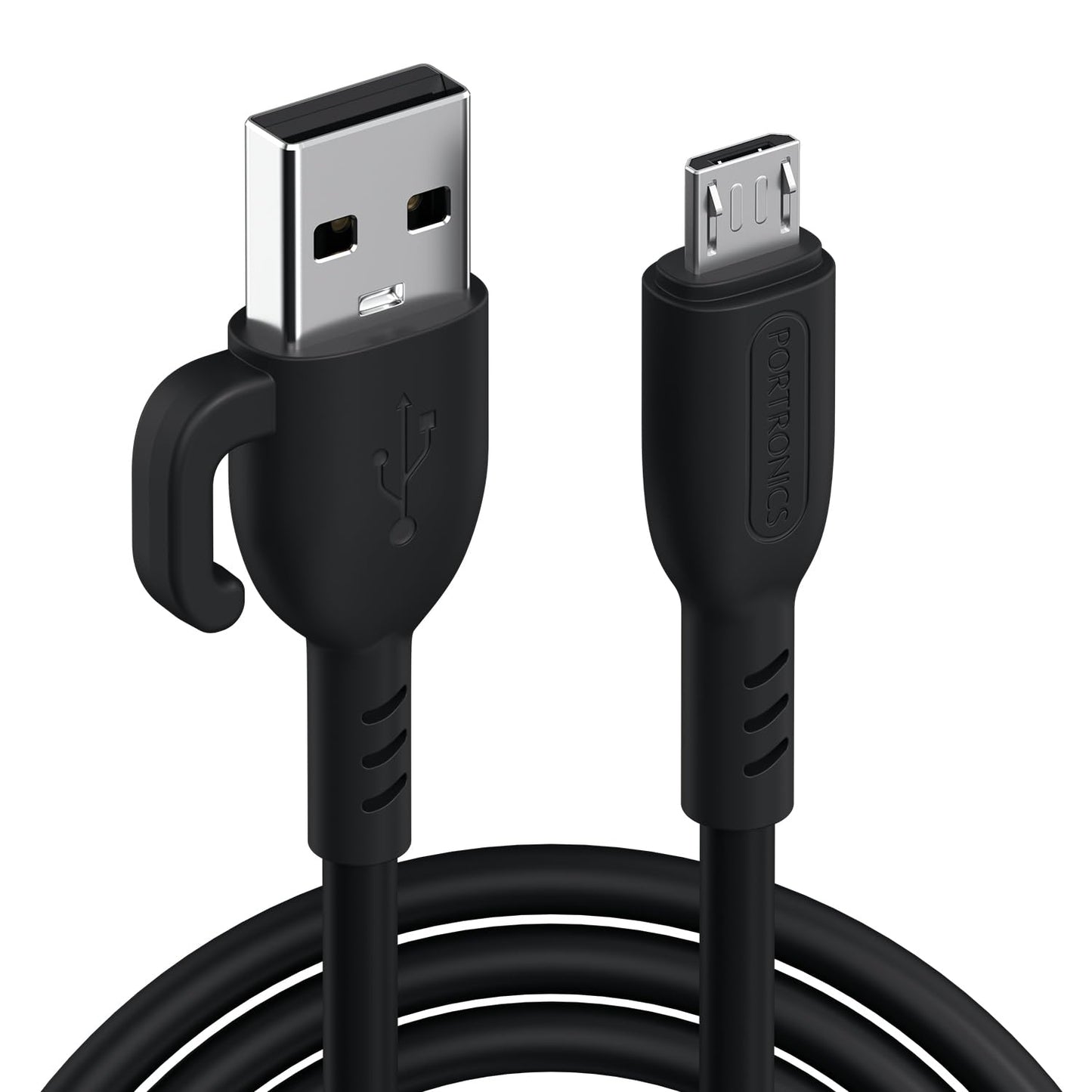 Portronics POR-2885 Konnect Core 3 USB to Micro USB Cable 1 m Length (Black)