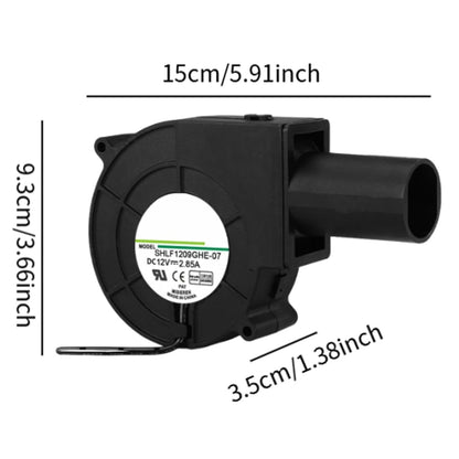 12V DC Brushless Air Blower Fan with Speed Controller