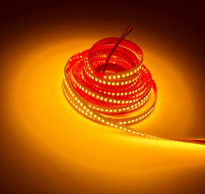 12v 2835 LED Strip Light 120 LEDs/meter - Amber (5 Meter Pack)