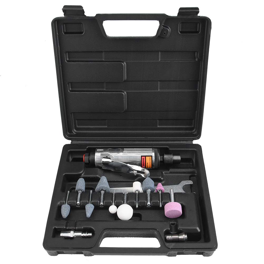 Air Sander Grinder Kit Polisher Machine Air Die Tool Metal Pneumatic Grinding Mill Tool Set for Polishing and Grinding