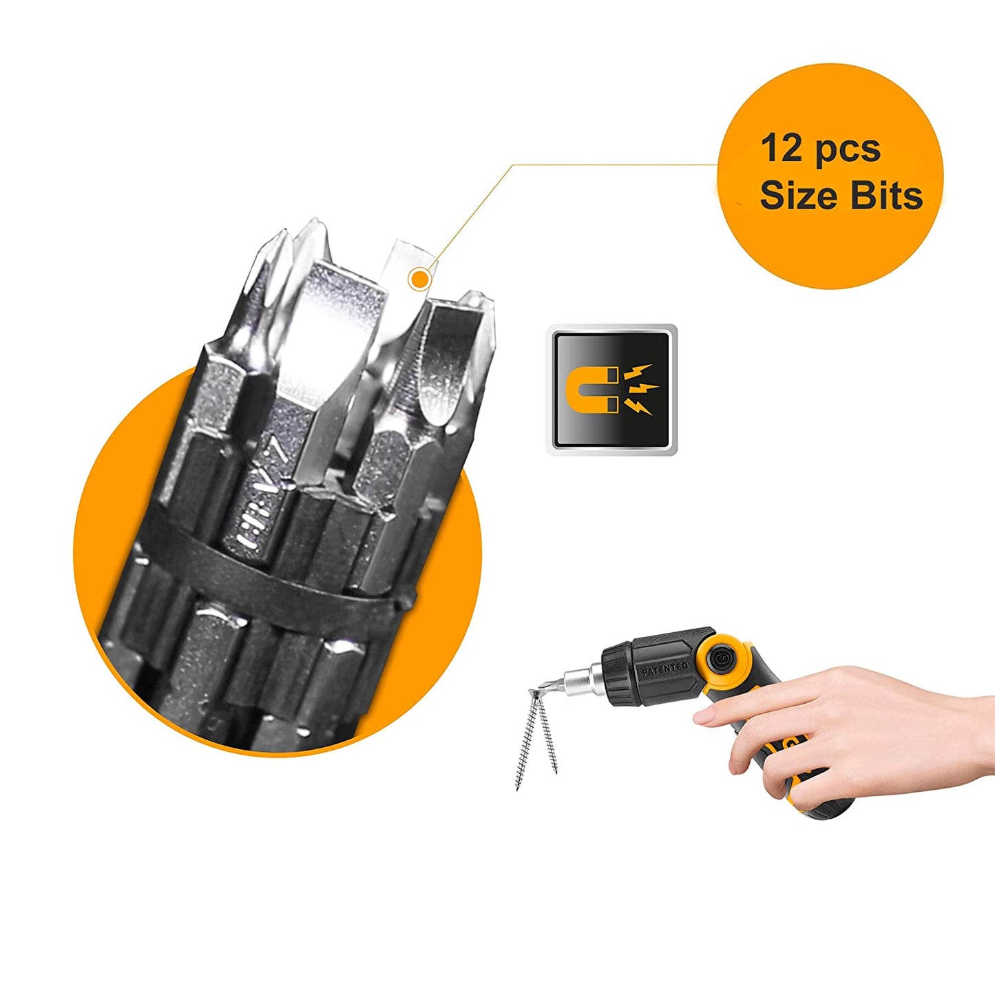 INGCO AKISD1208 13 in 1 Ratchet Screwdriver set