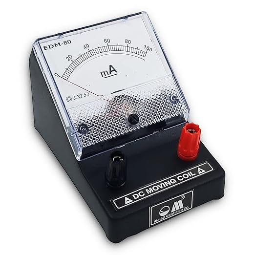 EDM-80 Desk Stand Analog 0-100mA DC Milli Ammeter