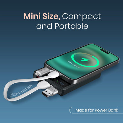 Portronics POR-3075 Keylink 4 in 1 Multifunctional Charging Cable with Keyring
