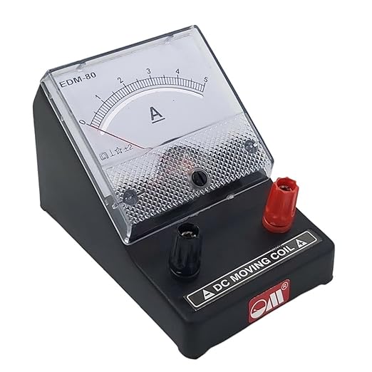 EDM-80 Desk Stand Analog 0-5 A  Moving Coil Ammeter