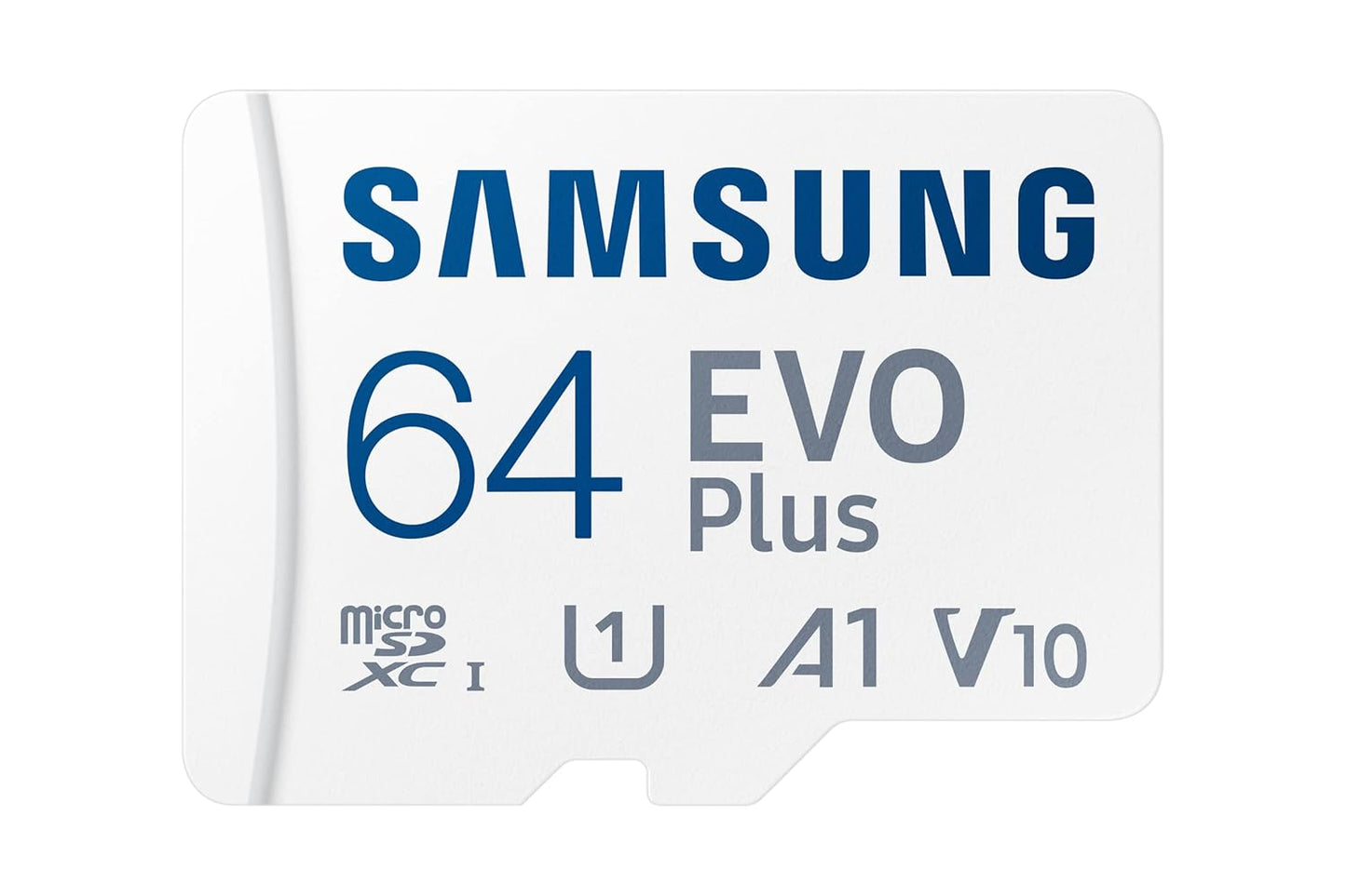 Samsung EVO Plus 64GB Micro SDXC w/SD Adaptor, Up-to 160MB/s, Memory Card, MB-MC64SA/IN