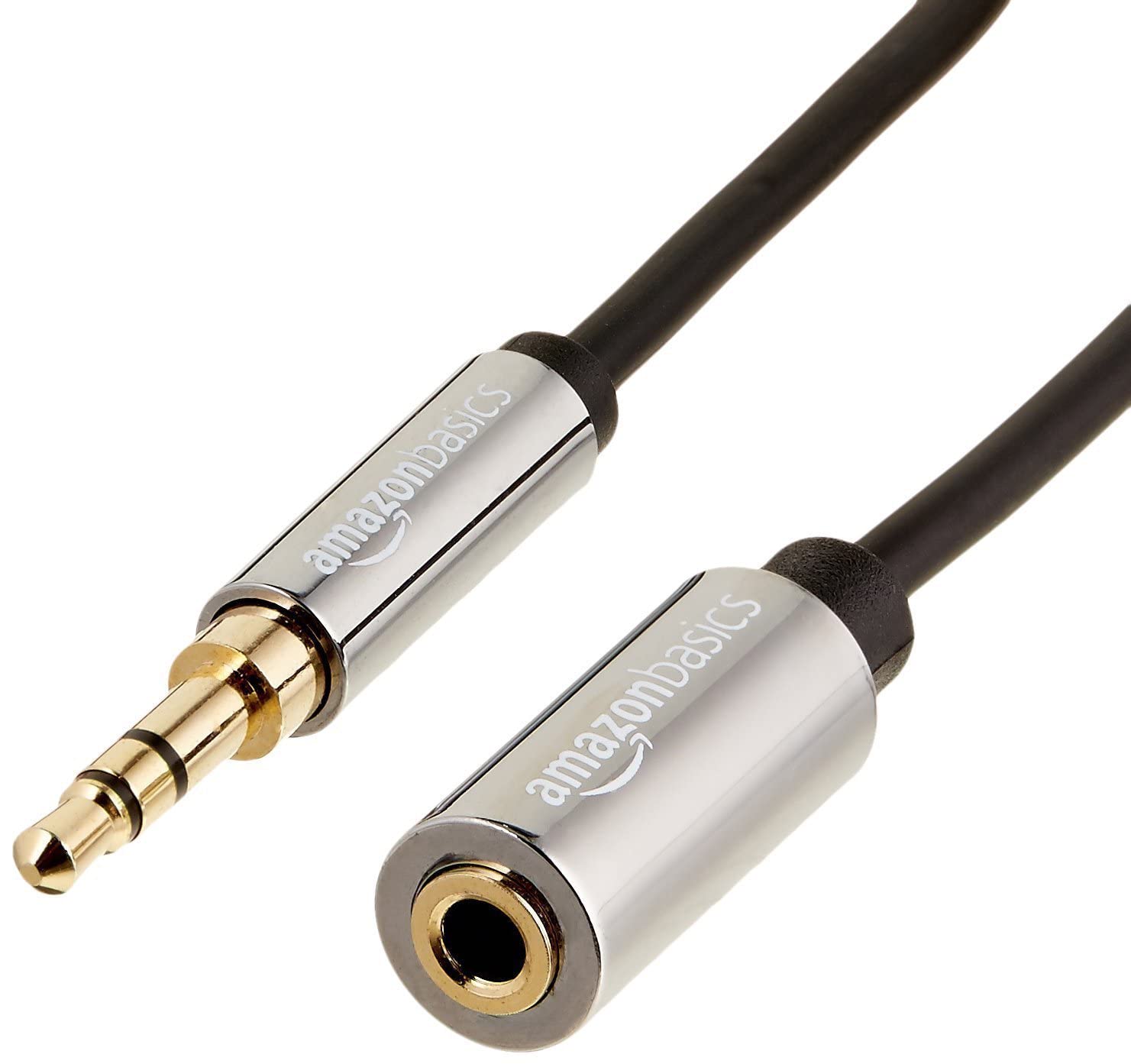 Male to Female Stereo Audio Cable (Aux Extension Cable) with Gold Plated Connectors- 6 Feet (3.5mm) - Does not support mic