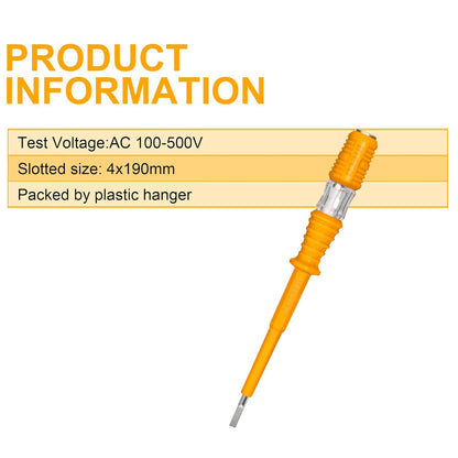 INGCO HSDT1908 Test Pencil- Screwdriver Tester 4x190mm