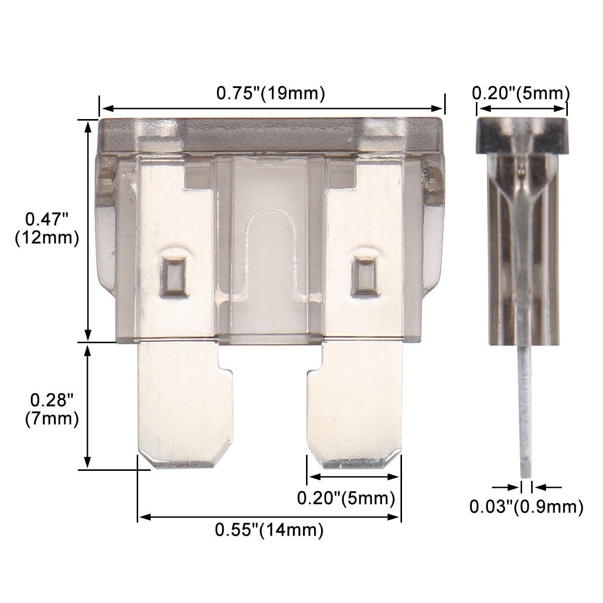 25A Oswald Norm Automotive Blade Fuse
