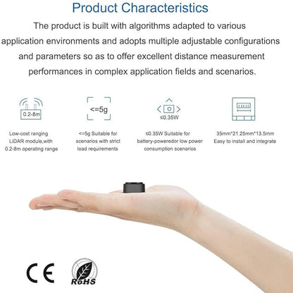 Benewake TF-LUNA Micro LiDAR 8M Distance Sensor