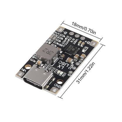 Type-C USB 2S BMS 15W 8.4V 12.6V 1.5A Lithium Battery Charging Boost Module With Balanced Support Fast Charge With Indicator