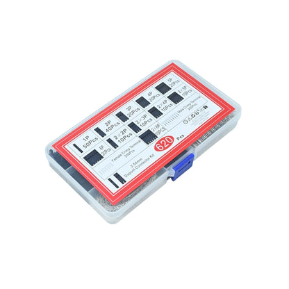 620 Pcs 2.54mm DuPont Jumper Connector Housing with Terminal Kit Set