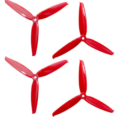 GEMFAN Flash 6042-3 Tri Blade PC Propeller, Ferrari Red (2 Pair-2 CW+ 2 CCW)