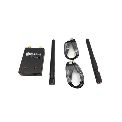 Eachine ROTG02 UVC OTG 5.8G 150CH Dual Antenna Audio FPV Receiver – Black