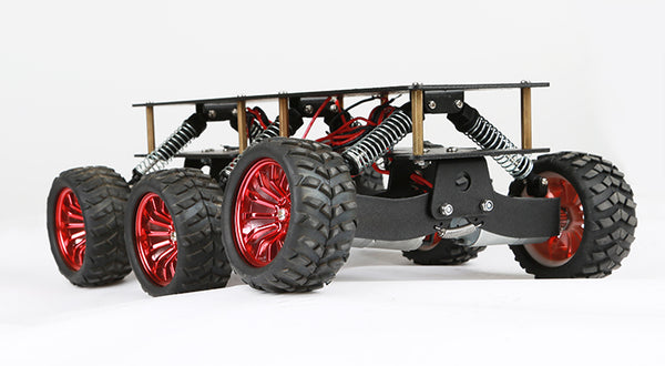DIY 6WD Search Rescue Platform Smart Car Chassis Damping Off-Road Climbing Robot
