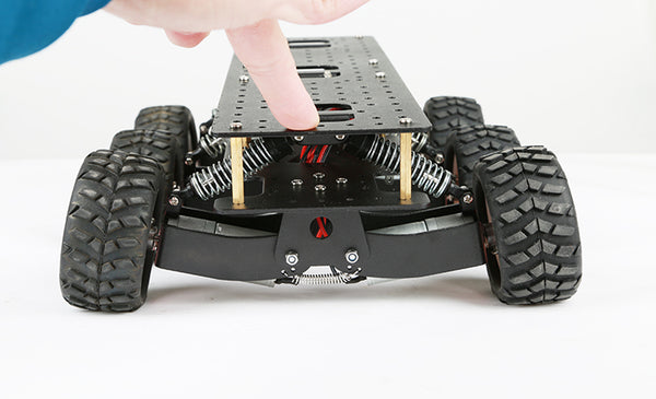 DIY 6WD Search Rescue Platform Smart Car Chassis Damping Off-Road Climbing Robot