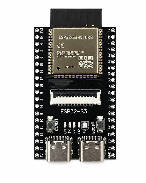 ESP32-S3-N16R8 Development Board with with OV3660 Camera (WiFi and Bluetooth, Dual USB C)