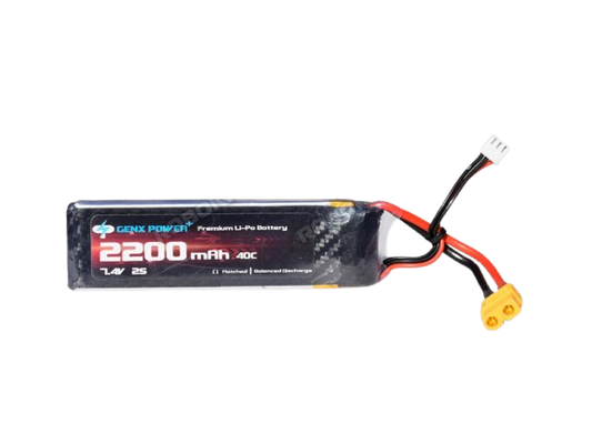 GenX 7.4V 2S 2200mAh 40C / 80C Premium Lipo Lithium Polymer Battery