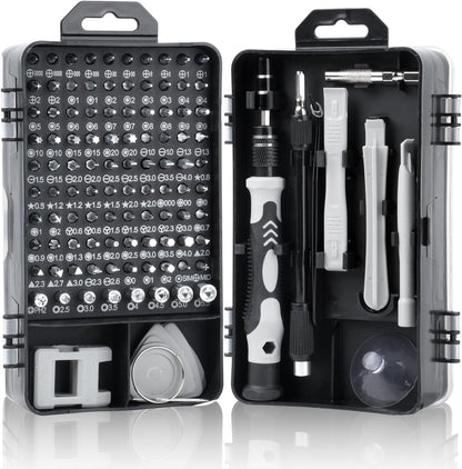 Screw Driver sets, 110 in 1 CRV Multi-Function Magnetic Screwdriver Precision Kit, Stainless Steel Professional Repair Tools Kit