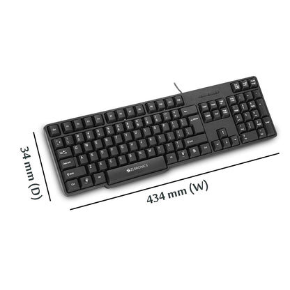 ZEBRONICS K20 Wired USB Keyboard with Rupee Key
