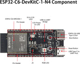 Espressif ESP32-C6-A-N4 Development Board ESP32C6 IoT WiFi6 Bluetooth Zigbee