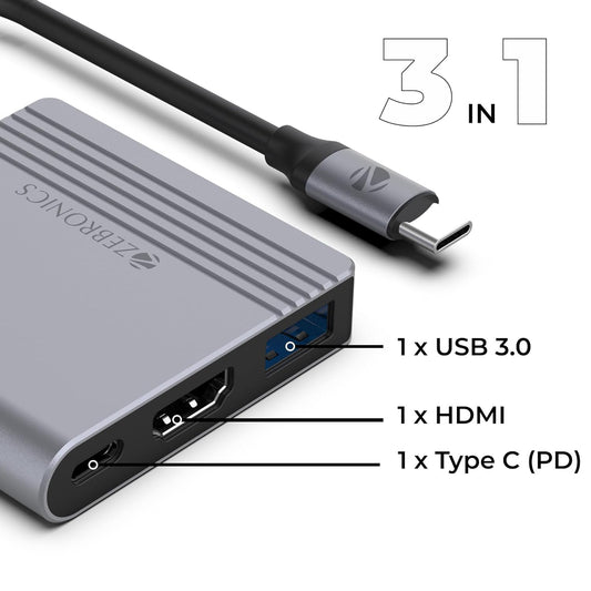 ZEB-TA600 ZEBRONICS USB Type C MULTIPORT Adapter