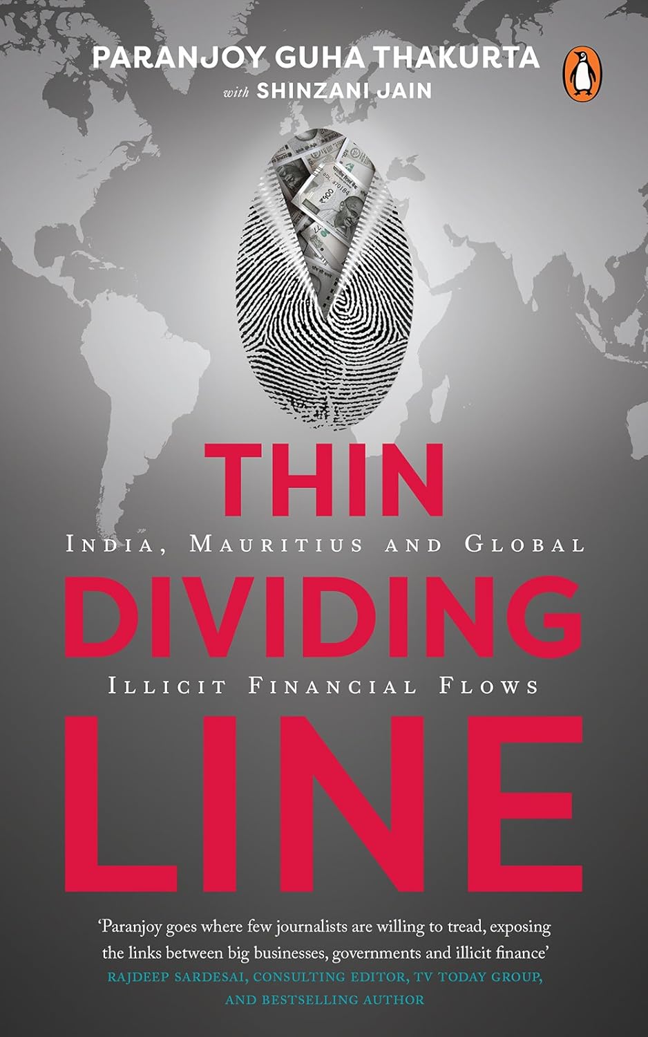 THIN DIVIDING LINE: India, Mauritius and Global illicit financial flows BY PARANJOY GUHA THAKURTA (HARDCOVER) OLD BOOK