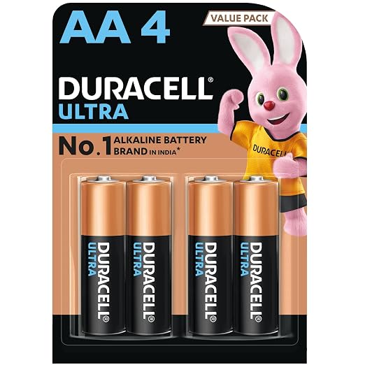 AA Duracell Ultra Alkaline Batteries (Pack of 4)