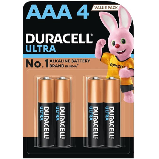 AAA Duracell Ultra Alkaline Batteries (Pack of 4)