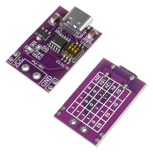 Type-C QC AFC PD2.0/3.0 to DC Fast Charge Trigger Detector Module