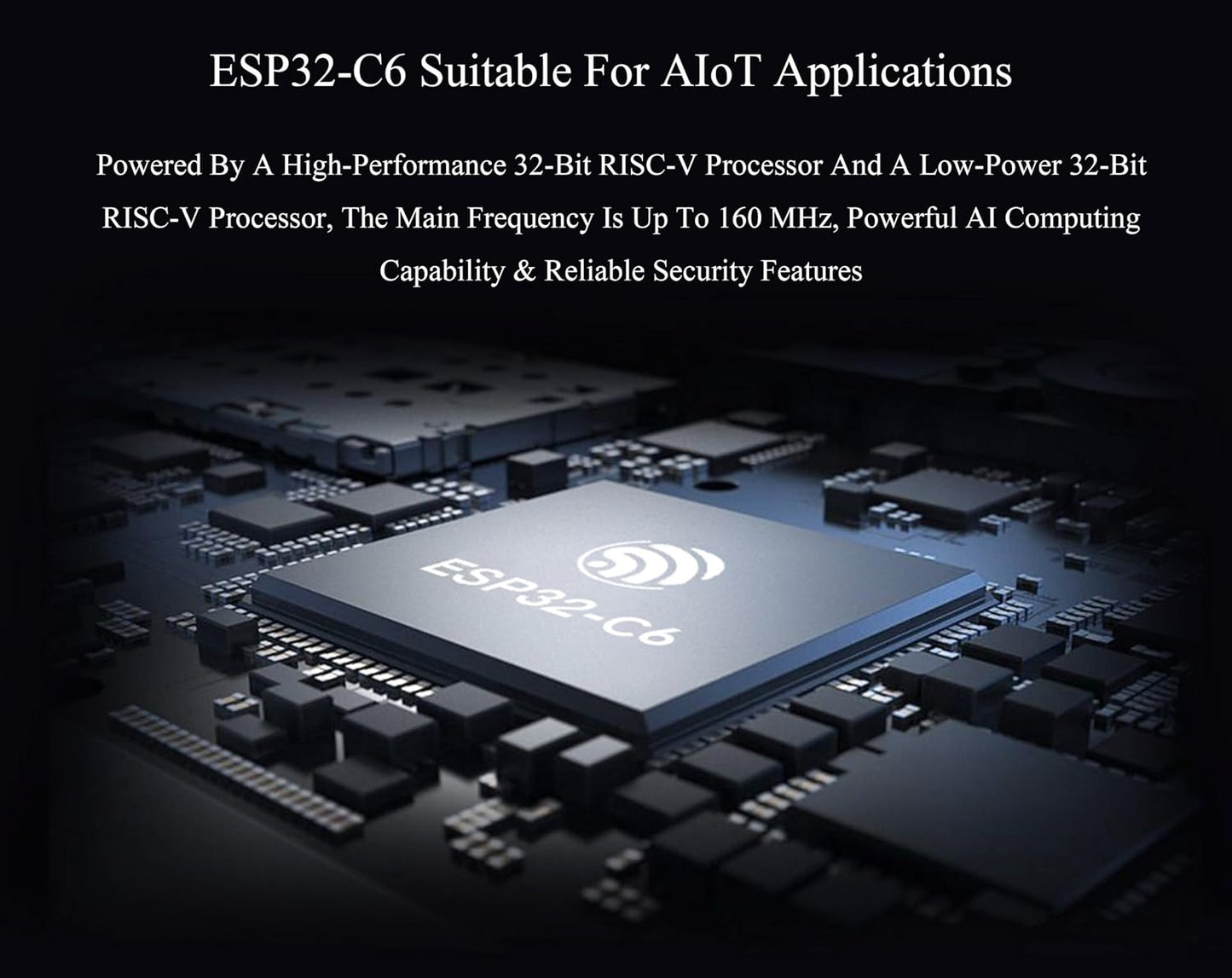 ESP32-C6 1.47inch Display Development Board, 172×320, 262K Color, Single-Core Processor 160MHz Running Frequency, Colorful RGB LED, ESP32 with Display Supports WiFi 6 & BLE