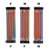 400 Point Breadboard with 120 PCS 20cm Jumper Wires (40 Pcs Male-Female, 40 Pcs Female-Female, 40 Pcs Male-Male)