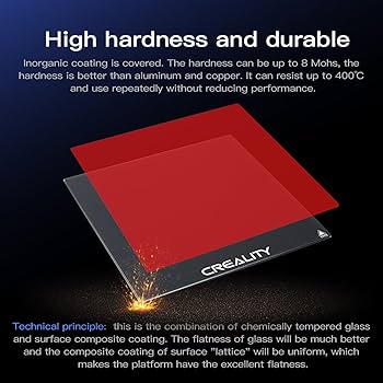 Creality Ender-5 Pro/ Ender-3 Pro Carborundum Glass Platform 235*235*4mm