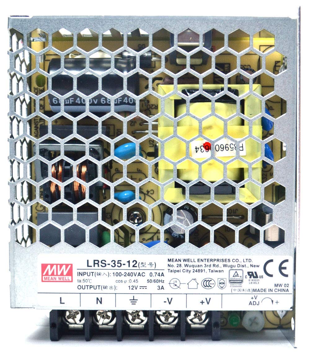 Mean Well LRS-35-12 – 12V 3A – 36W SMPS AC to DC Switching Single Output Power Supply