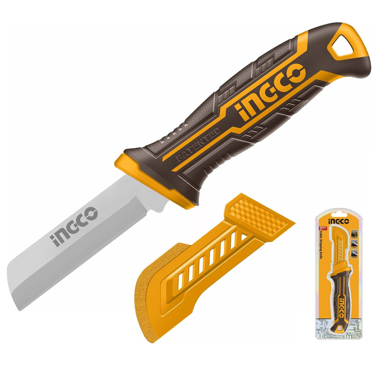 INGCO HPK82101 Stainless Steel Cable Stripping Knife – 200 mm