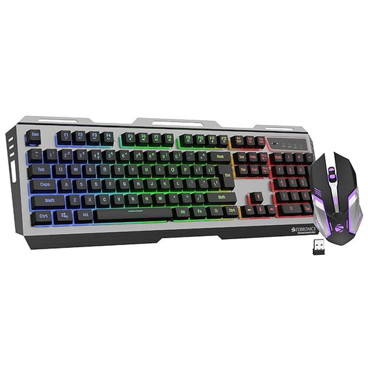 ZEBRONICS Transformer PRO Gaming Wireless Keyboard & Mouse Combo (Black)