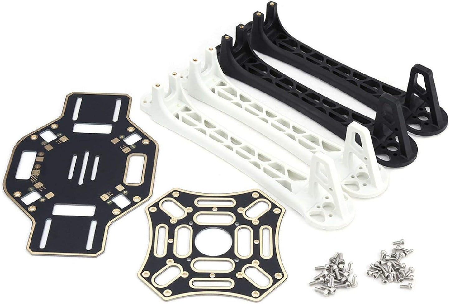 (Made in INDIA) F450 / Q450 Quadcopter Drone Frame Kit with Integrated PCB (Black & White)