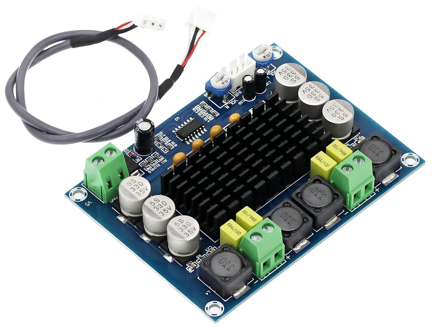 XH-M543 TPA3116D2 Dual Channel Class D Audio Power Amplifier 2 x 120W 12 to 24V DC